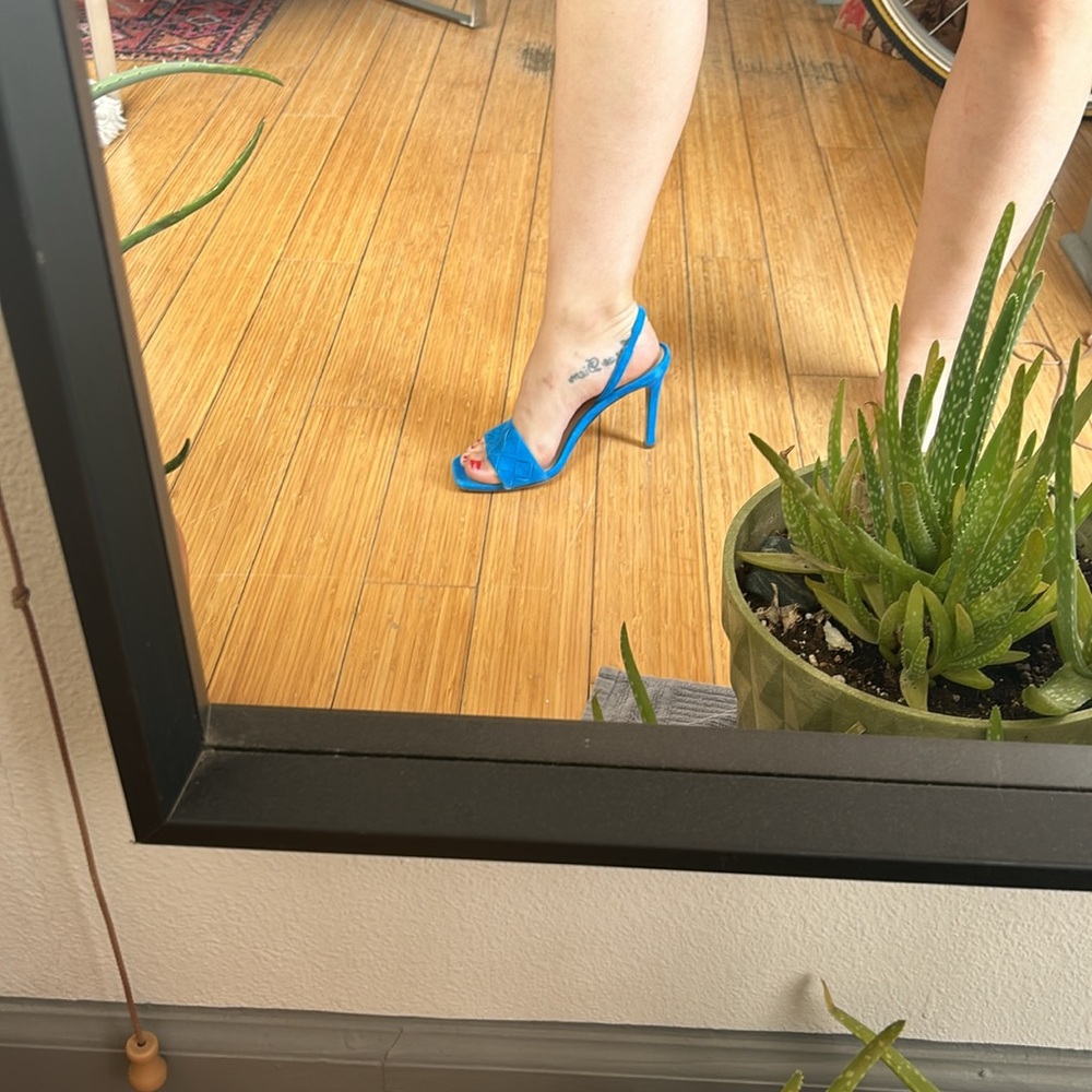 Veronica Beard Augustina Blue Heels 6.5 - Picture 10 of 10